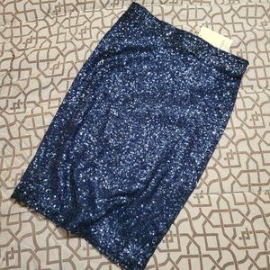 Blue Sequin skirt